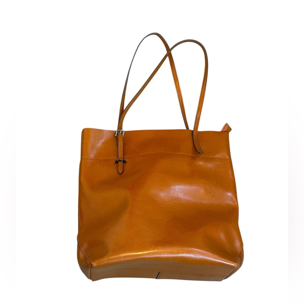 Kattee Leather Tote Bag City Travel Office Work Minimalist Casual
